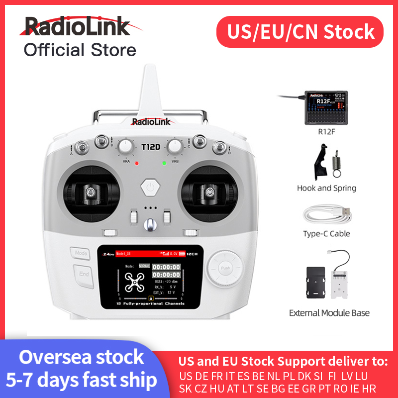 Drone Gimbal Controller - Radiolink T12D ELRS 12 canaux émetteur,