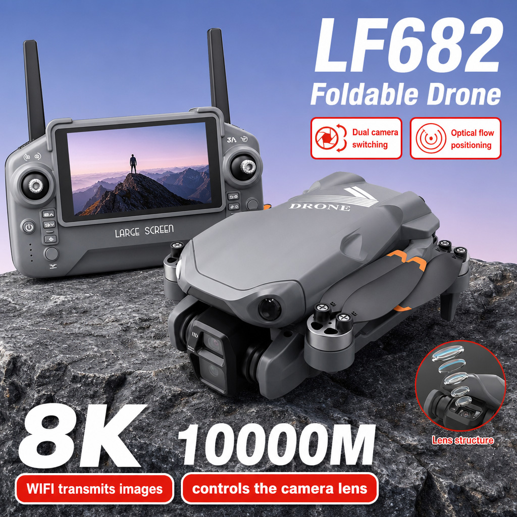 Drone Gimbal Brushless - Drone photo aérien LF682 8K HD
