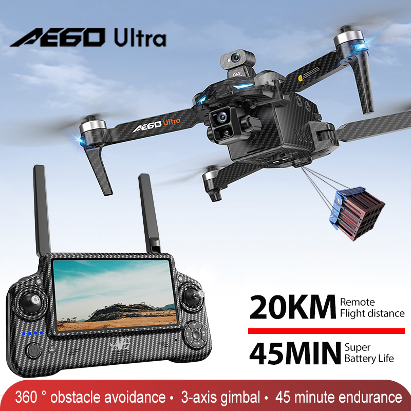 Drone Gimbal Brushless - AE60 GPS Drone professionnel 8K caméra