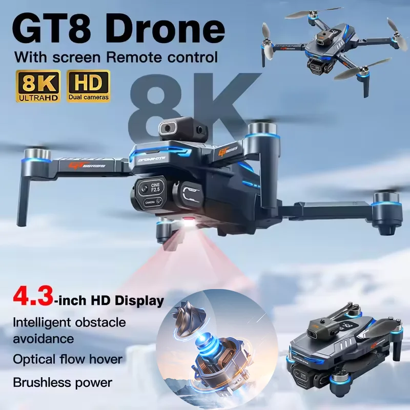 Drone Gimbal Brushless - Drone Homologué ANATEL NOUVEAU Modèle 4K