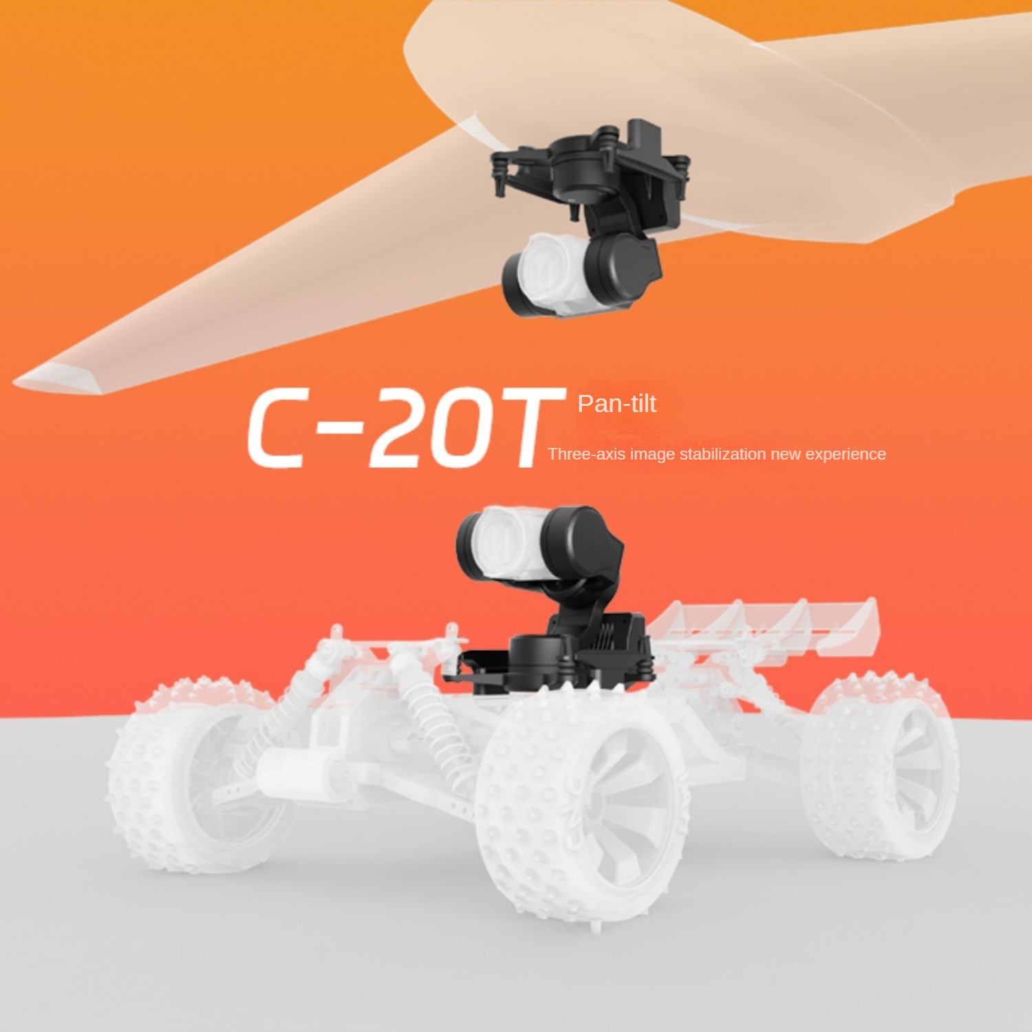 Drone Gimbal 3 Axis - Module de suivi de tête PTZ