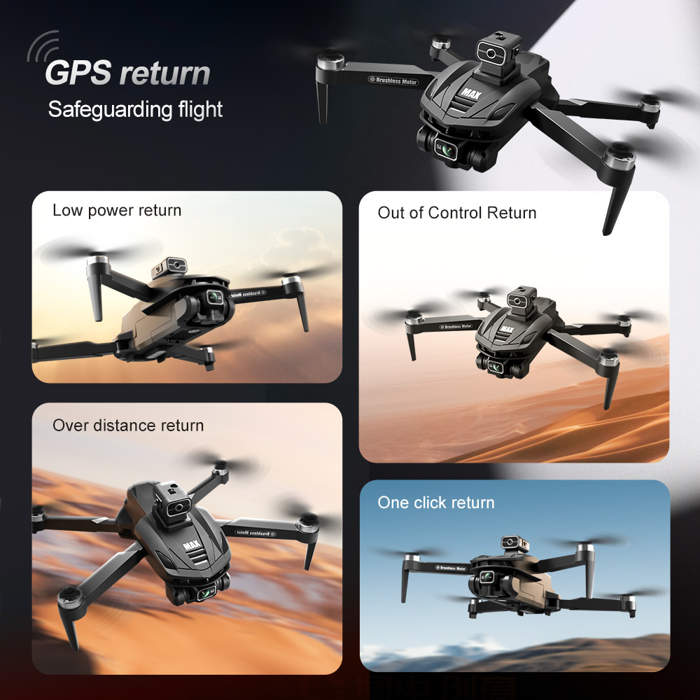V168 PRO Max GPS Drone 8K prof - Drone Gimbal Brushless avis et prix