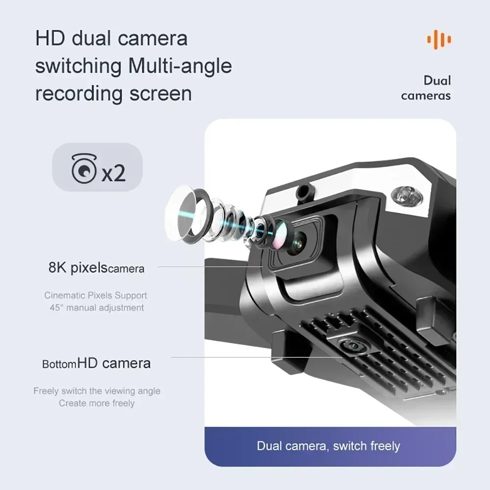 Drone G6 Pro 8K à double camér - Drone Gimbal Brushless avis et prix
